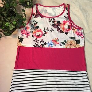 Maternity TankTops FloralSleeveless Breastfeeding
